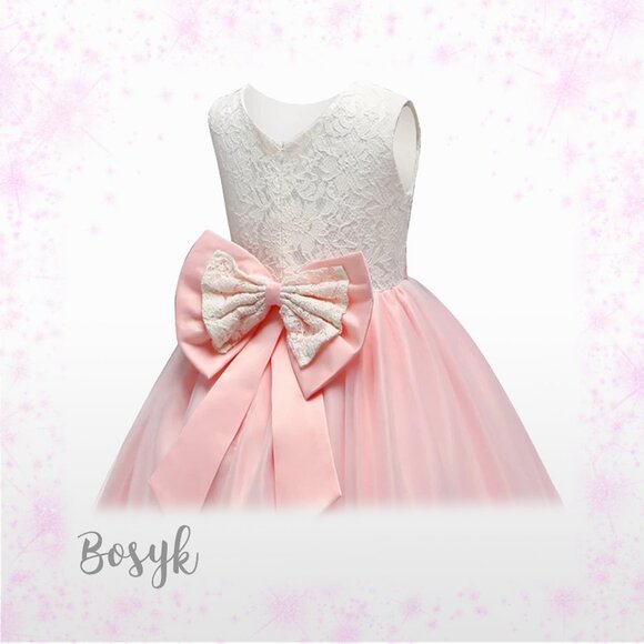 Charlotte Dress - Light Pink - Dress for Girls - Elegant Dress for Girls - Picture 3 of 4